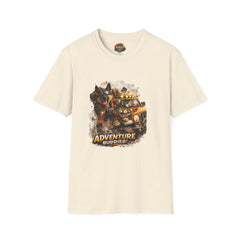 Adventure Buddies T-Shirt Unisex— Dog & Cat Road Trip Graphic Tee