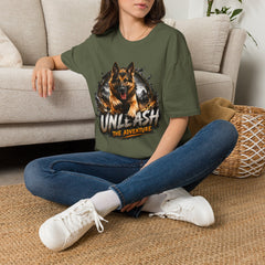 German Shepherd T-Shirt Unisex — "Unleash The Adventure" Graphic Tee