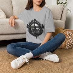 Gothic Cathedral Circle T-Shirt — Dark Architectural Graphic Tee