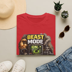 Beast Mode On Unisex T‑Shirt – Gym Motivation Fitness Tee
