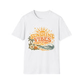 Sunshine Vibes unisex T-Shirt — Retro Sunrise Beach Graphic Tee