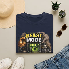 Beast Mode On Unisex T‑Shirt – Gym Motivation Fitness Tee
