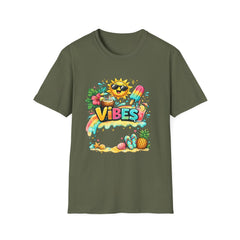 Summer Vibes T-Shirt Unisex — Sunny Popsicle Tropical Graphic Tee