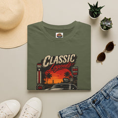 Classic Legends T-Shirt Unisex— Vintage Car Sunset Retro Graphic