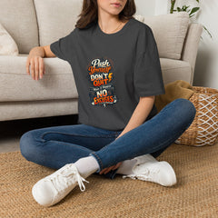 Motivational T-Shirt — "Push Yourself, Don't Quit" Graphic Tee