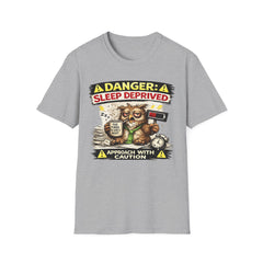 T‑Shirt — "Danger: Sleep Deprived" Unisex Funny Owl Graphic Tee
