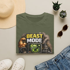 Beast Mode On Unisex T‑Shirt – Gym Motivation Fitness Tee