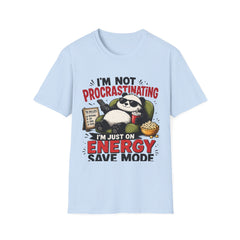I'm Not Procrastinating Panda T-Shirt – Funny Lazy Panda Graphic Tee