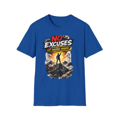 No Excuses 'Just Work Hard' Unisex T-Shirt — Motivational Fitness Tee