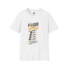 Focus on the Mission Unisex T-Shirt — Motivational Goal-Setting Tee
