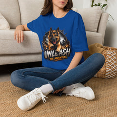German Shepherd T-Shirt Unisex — "Unleash The Adventure" Graphic Tee