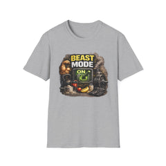 Beast Mode On Unisex T‑Shirt – Gym Motivation Fitness Tee