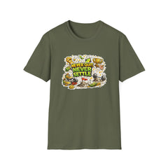 Motivational "Never Quit, Never Settle" Fitness T-Shirt Unisex