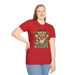 I'm In A Beer Mood Unisex T-Shirt — Funny Beer Drinking Graphic Tee