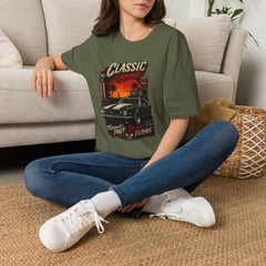 Classic Legends T-Shirt Unisex— Vintage Car Sunset Retro Graphic