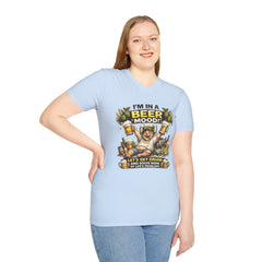 I'm In A Beer Mood Unisex T-Shirt — Funny Beer Drinking Graphic Tee