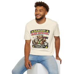 T‑Shirt — "Danger: Sleep Deprived" Unisex Funny Owl Graphic Tee