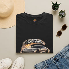 Drive Your Tomorrow T‑Shirt — Futuristic Sports Car Graphic Tee