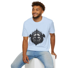 Gothic Cathedral Circle T-Shirt — Dark Architectural Graphic Tee