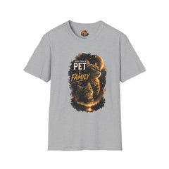 Cat Lover T-Shirt — “More Than a Pet, Family” Graphic Unisex Tee