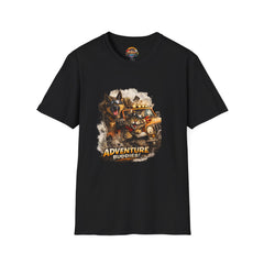 Adventure Buddies T-Shirt Unisex— Dog & Cat Road Trip Graphic Tee