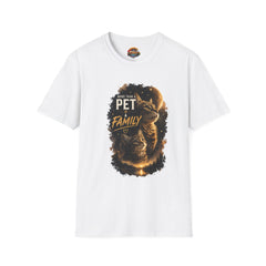 Cat Lover T-Shirt — “More Than a Pet, Family” Graphic Unisex Tee