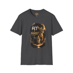 Cat Lover T-Shirt — “More Than a Pet, Family” Graphic Unisex Tee