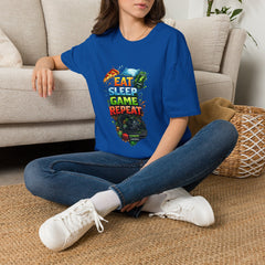 Gaming Tee — "Eat Sleep Game Repeat" Unisex Graphic T-Shirt