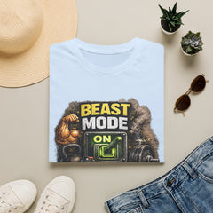 Beast Mode On Unisex T‑Shirt – Gym Motivation Fitness Tee