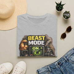 Beast Mode On Unisex T‑Shirt – Gym Motivation Fitness Tee