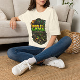 Born to Game T-Shirt Unisex– Gamer Graphic Tee ("Born to Game, Forced to Work")