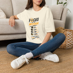 Focus on the Mission Unisex T-Shirt — Motivational Goal-Setting Tee