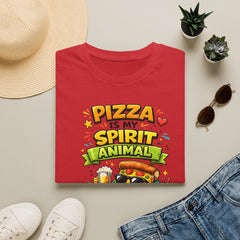 Pizza Is My Spirit Animal Unisex T-Shirt — Funny Pizza Lover Tee