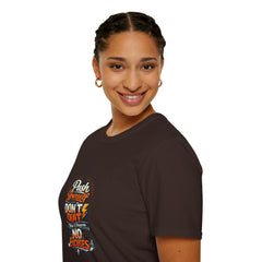 Motivational T-Shirt — "Push Yourself, Don't Quit" Graphic Tee