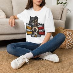 T-Shirt - 'Discipline Today Unisex Excuses Now' Wolf Motivation Graphic Tee