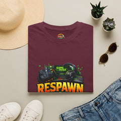 Respawn & Repeat Gamer Unisex T-Shirt — 'Game Over' Retro Controller Design