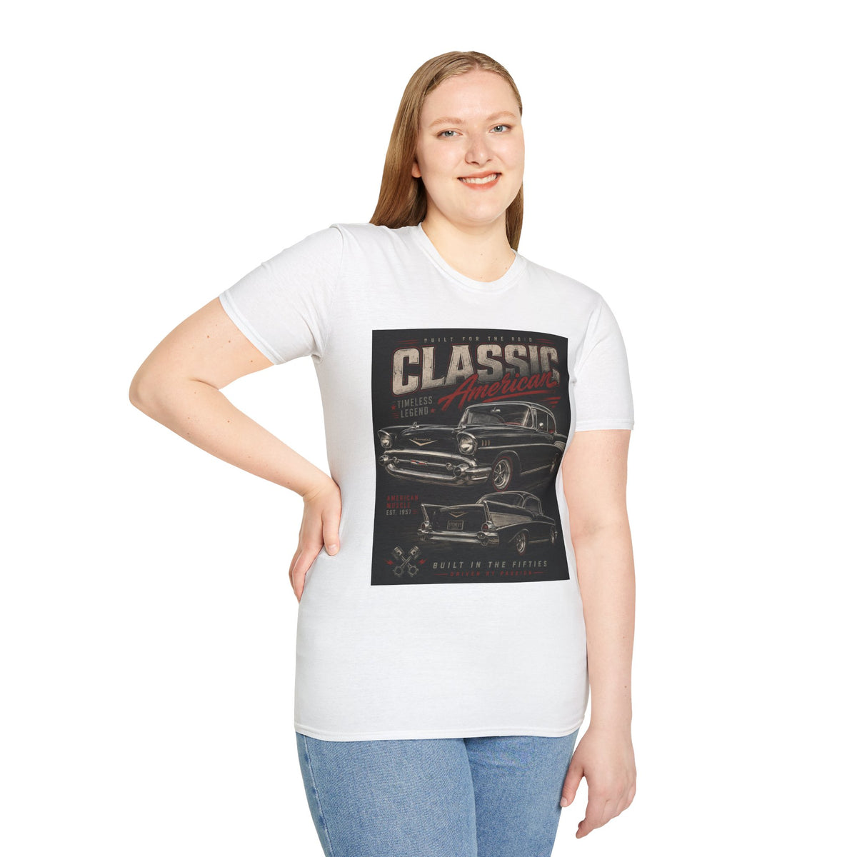Classic American Car T‑Shirt — Vintage 'Classic American' Retro Auto Graphic Tee