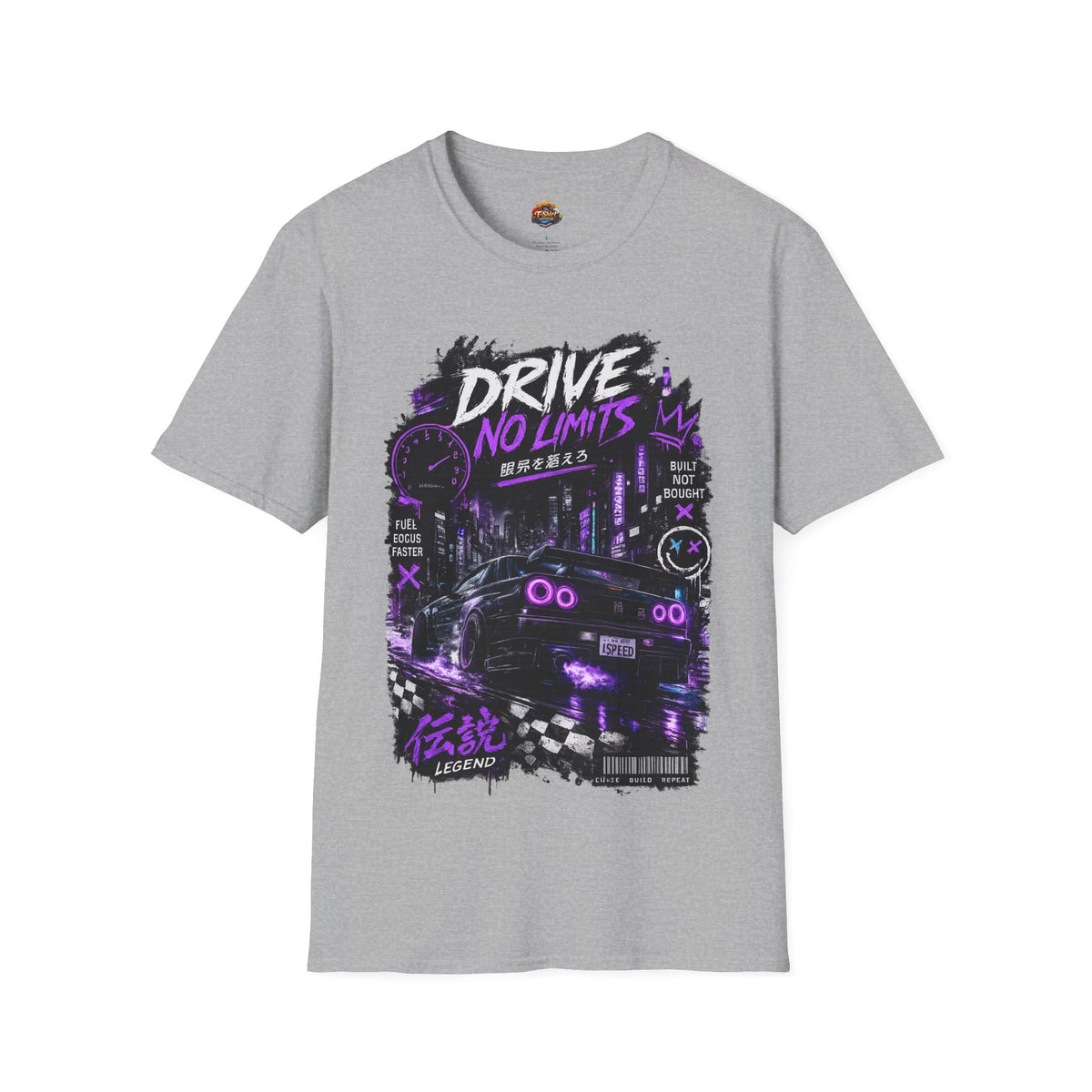 Drive No Limits Graphic T-Shirt Unisex— Neon City Racing Tee