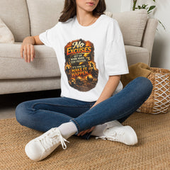 No Excuses T-Shirt — Motivational "Get Up. Work Hard. Stay Focused." Fitness Tee