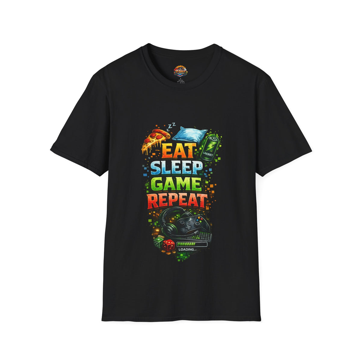 Gaming Tee — "Eat Sleep Game Repeat" Unisex Graphic T-Shirt