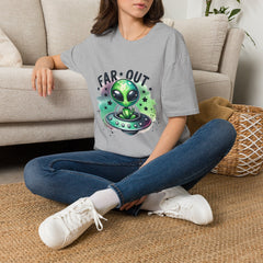 Alien Graphic T‑Shirt — "Far Out" Cute UFO Tee