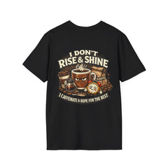 Coffee T-Shirt — “Coffee: Because Adulting Is Hard” Unisex Funny Mug Graphic Tee