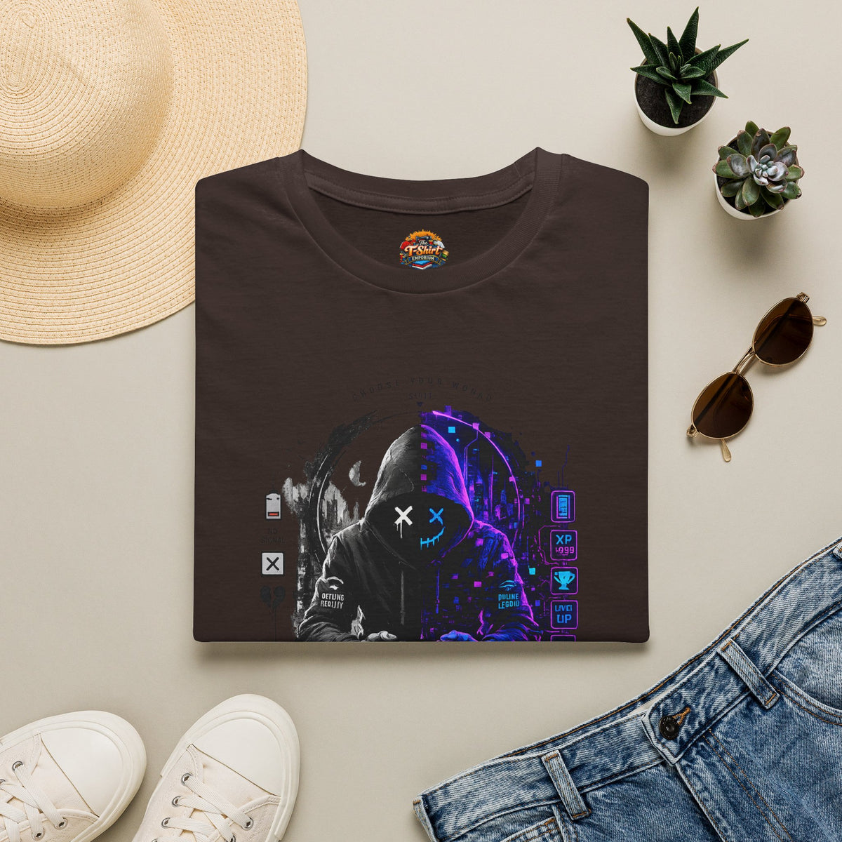 Gaming Hoodie T-Shirt Unisex — "Play Different Legendary" Neon Gamer Graphic Tee