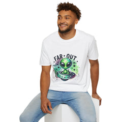 Alien Graphic T‑Shirt — "Far Out" Cute UFO Tee