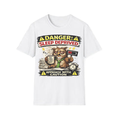 T‑Shirt — "Danger: Sleep Deprived" Unisex Funny Owl Graphic Tee