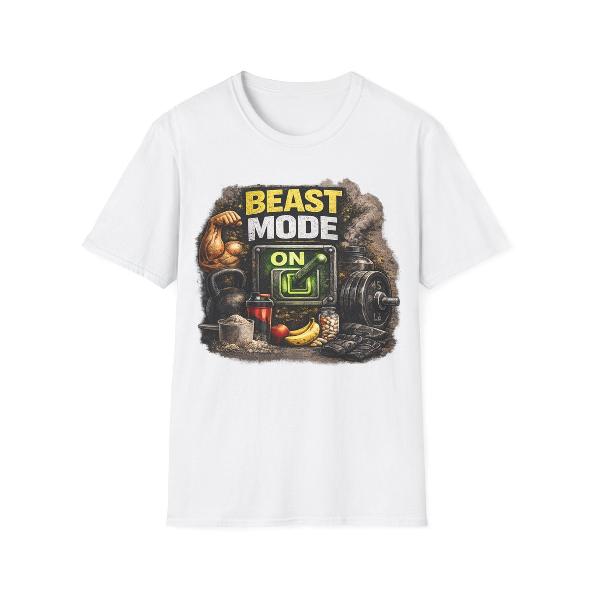 Beast Mode On Unisex T‑Shirt – Gym Motivation Fitness Tee