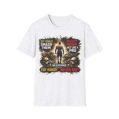 Beast Mode Fitness Unisex T-Shirt — "Set Goals Smash Them" Motivational Gym Tee